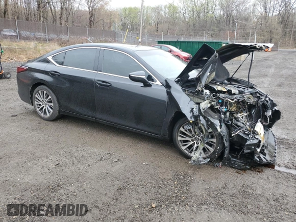 2021 Lexus ES 350 with VIN 58ADZ1B16MU087070, listed as a Copart auction lot 51816745 with 60,693 mi miles and Salvage Title. Bid and sale history available at DreamBid. Image 4.