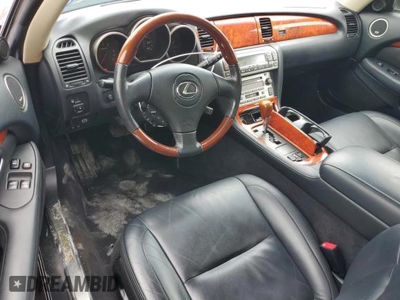 2005 Lexus SC with VIN JTHFN48Y150069492, listed as a Copart auction lot 61017784 with 51,422 mi miles and Salvage Title. Bid and sale history available at carsss.com. Image 8.