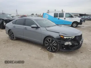 2025 Honda Accord Touring with VIN 1HGCY2F81SA001588, listed as a Copart auction lot 88773825 with 4,899 mi miles and Salvage title. Bid and sale history available at DreamBid. Image 4.