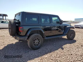 2021 Jeep Wrangler Unlimited Sahara with VIN 1C4JJXP69MW800920, listed as a Copart auction lot 52033745 with 49,173 mi miles and Salvage Title. Bid and sale history available at DreamBid. Image 3.