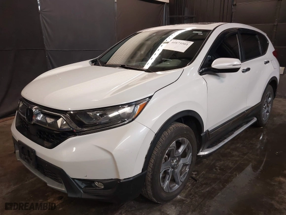 2019 Honda CR-V EX-L with VIN 2HKRW2H85KH607755, listed as a IAAI auction lot 40875501 with 56,756 mi miles. Bid and sale history available at carsss.com. Image 18.