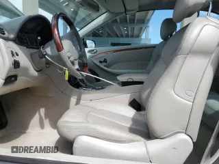 2005 Mercedes-Benz CLK 500 with VIN WDBTK75G45T035778, listed as a Copart auction lot 51510295 with 44,100 mi miles and Salvage title. Bid and sale history available at DreamBid. Image 7.