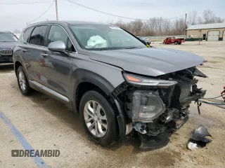 2019 Hyundai Santa Fe SE with VIN 5NMS2CAD9KH131243, listed as a Copart auction lot 49673665 with 58,079 mi miles and Salvage Title. Bid and sale history available at DreamBid. Image 4.