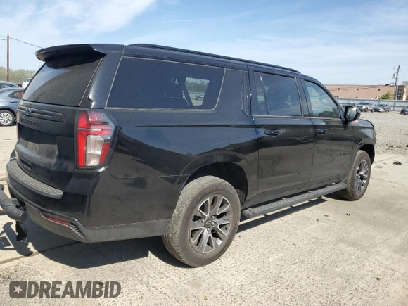 2024 Chevrolet Suburban Z71 z VIN 1GNSKDKD1RR116799, wystawiony jako Copart lot #53435185 z przebiegiem 23 697 mil mil oraz Szkoda całkowita • Salvage title. Historia ofert i sprzedaży dostępna na DreamBid. Obrazek 3.