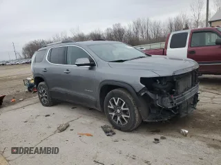2021 GMC Acadia SLE with VIN 1GKKNRLS1MZ140432, listed as a Copart auction lot 85888724 with 49,111 mi miles and Salvage Title. Bid and sale history available at carsss.com. Image 4.