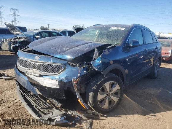 2019 Kia Niro LX with VIN KNDCB3LC2K5340545, listed as a Copart auction lot 44448285 with 49,587 mi miles and Salvage Title. Bid and sale history available at carsss.com. Image 1.