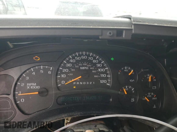 2007 Chevrolet Silverado 1500 LS with VIN 2GCEC13V771153418, listed as a Copart auction lot 53798195 with 196,078 mi miles and Salvage Title. Bid and sale history available at DreamBid. Image 9.