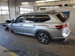 2023 Volkswagen Atlas SEL with VIN 1V2BR2CA4PC529988, listed as a Copart auction lot 88868575 with Not provided miles and Salvage title. Bid and sale history available at DreamBid. Image 2.