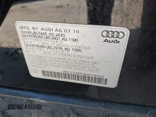 2011 Audi Q5 Premium Plus with VIN WA1LFAFP5BA018703, listed as a IAAI auction lot 42109505 with 178,894 mi miles and . Bid and sale history available at DreamBid. Image 9.