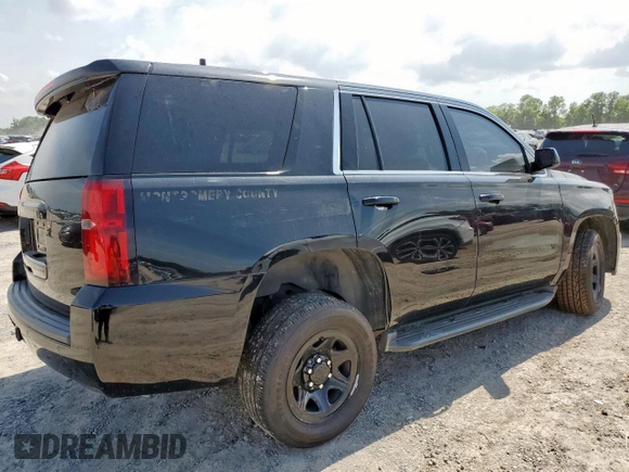 2020 Chevrolet Tahoe Commercial with VIN 1GNLCDEC0LR242390, listed as a Copart auction lot 58621695 with Not provided miles and Salvage title. Bid and sale history available at DreamBid. Image 3.