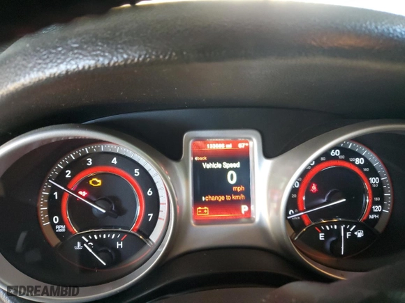 2018 Dodge Journey SXT with VIN 3C4PDCBG1JT533672, listed as a Copart auction lot 49547095 with 133,566 mi miles and Salvage Title. Bid and sale history available at carsss.com. Image 9.