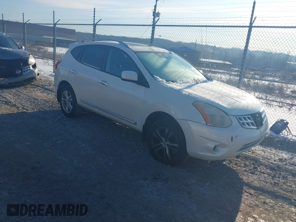 2012 Nissan Rogue SV with VIN JN8AS5MV5CW371324, listed as a IAAI auction lot 41393863 with 212,981 mi miles and . Bid and sale history available at carsss.com. Image 1.