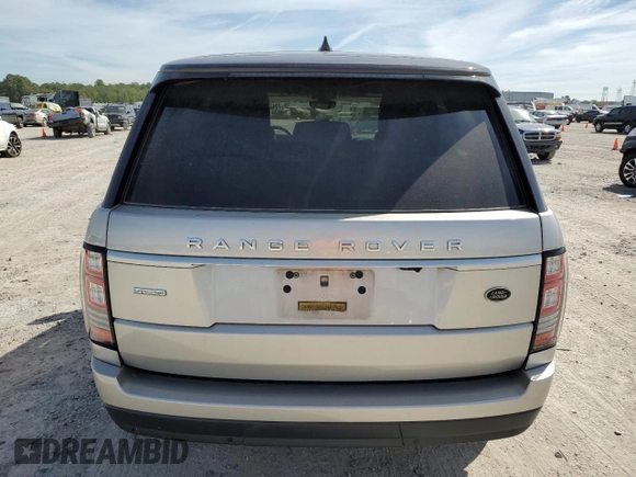 2017 Land Rover Range Rover with VIN SALGS2FE5HA350018, listed as a Copart auction lot 72626003 with 68,320 mi miles and Salvage title. Bid and sale history available at DreamBid. Image 6.