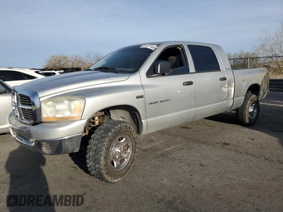 2006 Dodge 1500 SLT with VIN 3D7KS19D66G239321, listed as a Copart auction lot 49711465 with Not Provided miles and Salvage Title. Bid and sale history available at carsss.com. Image 1.