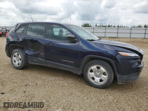 2015 Jeep Cherokee Sport with VIN 1C4PJLAB0FW559938, listed as a Copart auction lot 66727155 with 79,749 mi miles and Salvage title. Bid and sale history available at DreamBid. Image 4.