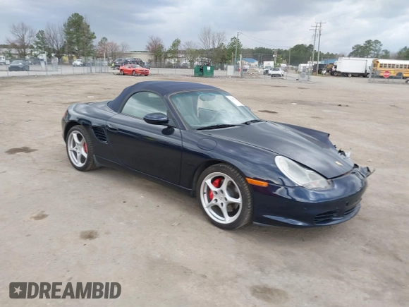 2003 Porsche Boxster S с VIN WP0CB29853U662035, выставлен на аукционе IAAI как лот 41845536 с пробегом 42 026 миль миль и . История ставок и продаж доступна на DreamBid. Изображение 1.