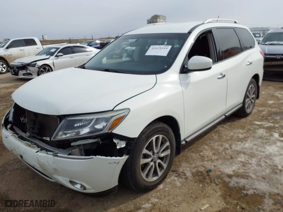 2016 Nissan Pathfinder Platinum with VIN 5N1AR2MM8GC602572, listed as a IAAI auction lot 41619319 with 81,569 mi miles. Bid and sale history available at carsss.com. Image 18.