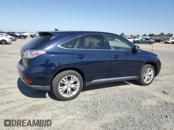 2010 Lexus RX 450h with VIN JTJZB1BA1A2400309, listed as a Copart auction lot 62584925 with 131,357 mi miles and Salvage title. Bid and sale history available at DreamBid. Image 3.