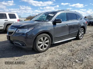 2016 Acura MDX w/Advance with VIN 5FRYD4H99GB017116, listed as a Copart auction lot 47207205 with 127,226 mi miles and Salvage Title. Bid and sale history available at carsss.com. Image 1.