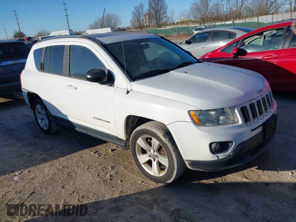 2011 Jeep Compass Latitude with VIN 1J4NT1FB9BD252816, listed as a IAAI auction lot 41455054 with 153,656 mi miles. Bid and sale history available at carsss.com. Image 1.