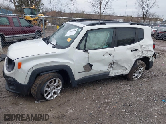 2018 Jeep Renegade Latitude with VIN ZACCJABB3JPJ30796, listed as a IAAI auction lot 41925363 with 71,397 mi miles. Bid and sale history available at carsss.com. Image 17.