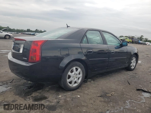 2007 Cadillac CTS with VIN 1G6DM57TX70129217, listed as a Copart auction lot 77952324 with 75,517 mi miles and Salvage Title. Bid and sale history available at carsss.com. Image 3.