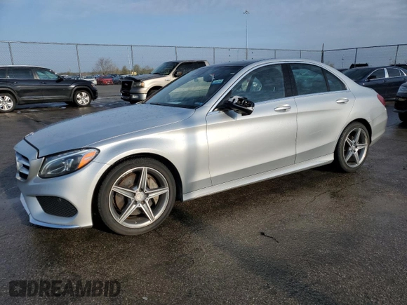 2016 Mercedes-Benz C 300 Luxury with VIN 55SWF4KB9GU129640, listed as a Copart auction lot 52570155 with 173,641 mi miles and Clean Title. Bid and sale history available at carsss.com. Image 1.