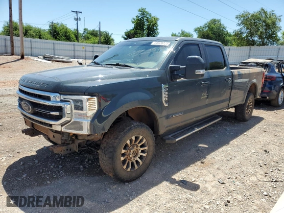 2021 Ford F-350 XL with VIN 1FT8W3BT1MEC69708, listed as a Copart auction lot 56928725 with 106,637 mi miles and Salvage title. Bid and sale history available at DreamBid. Image 1.