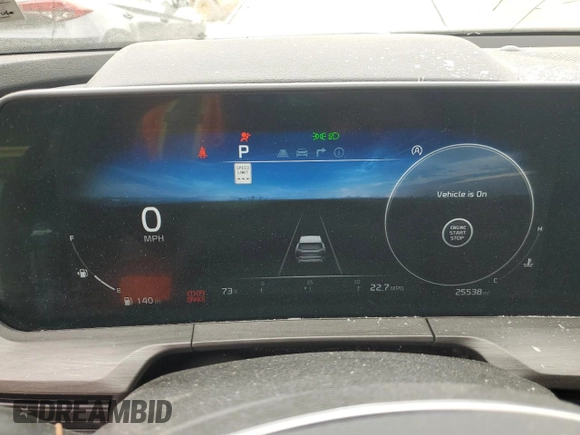 2024 Kia Telluride SX X-Line with VIN 5XYP5DGC1RG494352, listed as a Copart auction lot 58260515 with 25,538 mi miles and Salvage title. Bid and sale history available at DreamBid. Image 9.