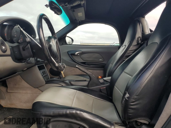 2002 Porsche Boxster with VIN WP0CA298X2U624074, listed as a Copart auction lot 42729845 with 116,119 mi miles and Salvage title. Bid and sale history available at DreamBid. Image 7.