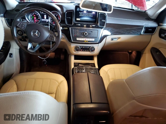 2019 Mercedes-Benz GLS with VIN 4JGDF6EE8KB184050, listed as a Copart auction lot 43813875 with 63,322 mi miles and Salvage Title. Bid and sale history available at carsss.com. Image 8.