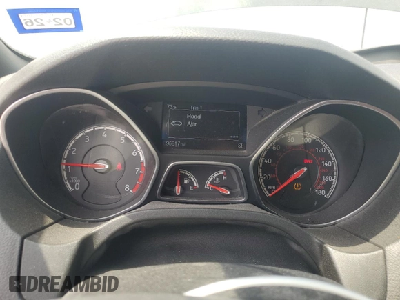 2018 Ford Focus ST with VIN 1FADP3L98JL216595, listed as a Copart auction lot 52825155 with 96,617 mi miles and Salvage Title. Bid and sale history available at DreamBid. Image 9.