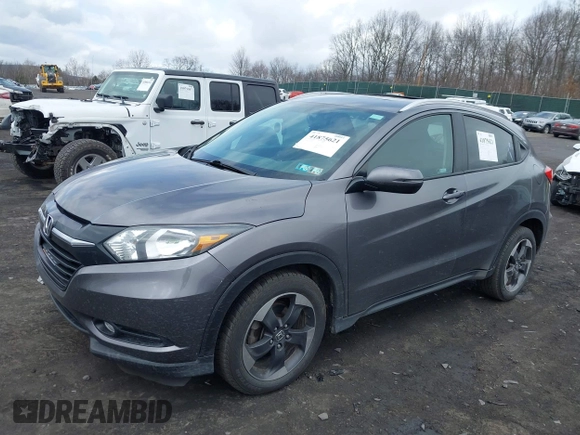 2018 Honda HR-V EX-L Navi with VIN 3CZRU6H7XJM718812, listed as a IAAI auction lot 41875621 with 148,531 mi miles. Bid and sale history available at carsss.com. Image 17.