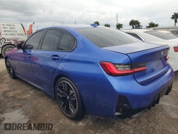 2024 BMW 3 Series M340i with VIN 3MW49FS06R8E18148, listed as a Copart auction lot 76100624 with 0 mi miles and Non Repairable. Bid and sale history available at carsss.com. Image 2.