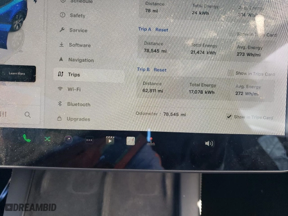2022 Tesla Model Y Long Range with VIN 7SAYGAEE1NF365744, listed as a Copart auction lot 46280125 with 78,545 mi miles and Salvage Title. Bid and sale history available at carsss.com. Image 9.