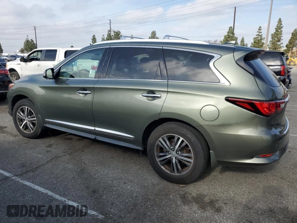 2017 Infiniti QX60 with VIN 5N1DL0MM6HC515158, listed as a Copart auction lot 56573325 with 107,132 mi miles and Clean Title. Bid and sale history available at DreamBid. Image 2.