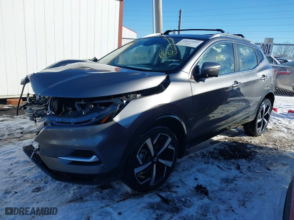 2022 Nissan Rogue Sport SL with VIN JN1BJ1CW4NW487609, listed as a IAAI auction lot 41633845 with 14,328 mi miles. Bid and sale history available at carsss.com. Image 18.
