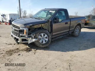 2018 Ford F-150 XL with VIN 1FTMF1EP6JKC68164, listed as a Copart auction lot 47646855 with 126,224 mi miles and Salvage title. Bid and sale history available at DreamBid. Image 1.