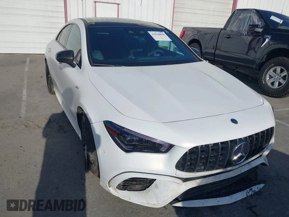 2023 Mercedes-Benz CLA 45 AMG z VIN W1K5J5DB3PN406756, wystawiony jako IAAI lot #41938828 z przebiegiem 37 898 mil mil oraz . Historia ofert i sprzedaży dostępna na DreamBid. Obrazek 1.