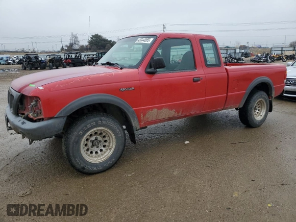 1999 Ford Ranger XL with VIN 1FTZR15V2XTA68235, listed as a Copart auction lot 43344065 with 244,580 mi miles and Salvage Title. Bid and sale history available at carsss.com. Image 1.