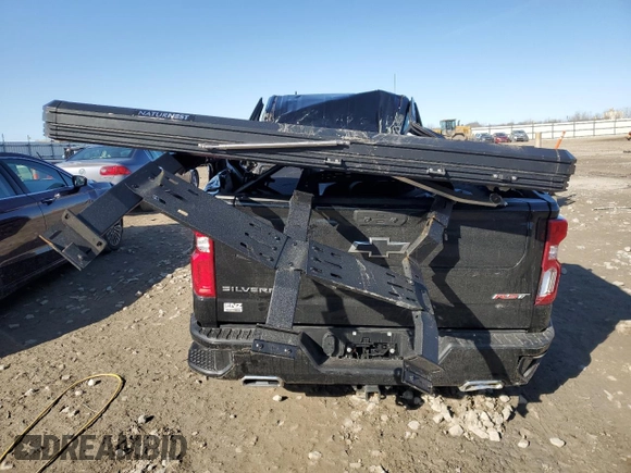 2022 Chevrolet Silverado 1500 RST with VIN 2GCUDEEDXN1511595, listed as a Copart auction lot 48173475 with 21,024 mi miles and Non Repairable. Bid and sale history available at DreamBid. Image 6.
