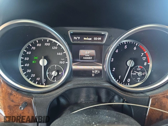 2013 Mercedes-Benz M 350 with VIN 4JGDA5HBXDA248382, listed as a Copart auction lot 64907025 with 163,683 mi miles and Clean title. Bid and sale history available at DreamBid. Image 8.