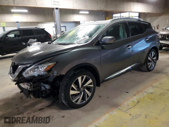 2018 Nissan Murano Platinum with VIN 5N1AZ2MH4JN192089, listed as a Copart auction lot 42425495 with 97,931 mi miles and Clean Title. Bid and sale history available at carsss.com. Image 1.
