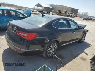 2016 Kia Cadenza Premium with VIN KNALN4D70G5209651, listed as a Copart auction lot 52408295 with 116,993 mi miles and Salvage Title. Bid and sale history available at carsss.com. Image 3.