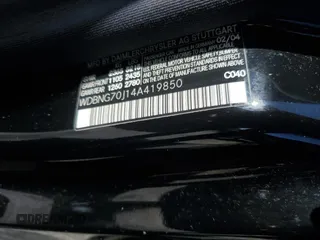 2004 Mercedes-Benz S 430 z VIN WDBNG70J14A419850, wystawiony jako Copart lot #61066955 z przebiegiem Nie podano mil oraz Czysty tytuł • Clean title. Historia ofert i sprzedaży dostępna na DreamBid. Obrazek 12.