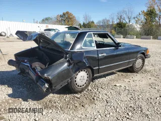 1986 Mercedes-Benz 560 Series 560SL with VIN WDBBA48D9GA049186, listed as a Copart auction lot 76962434 with 93,967 mi miles and Non Repairable. Bid and sale history available at carsss.com. Image 3.