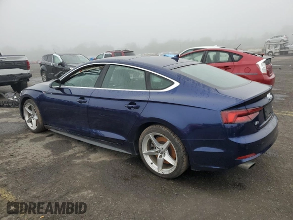 2019 Audi A5 Sportback Premium Plus z VIN WAUENCF54KA020743, wystawiony jako Copart lot #57299155 z przebiegiem 80 308 mil mil oraz Szkoda całkowita • Salvage title. Historia ofert i sprzedaży dostępna na DreamBid. Obrazek 2.