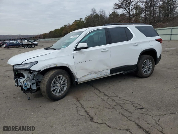 2022 Chevrolet Traverse LT Leather with VIN 1GNEVHKW5NJ193892, listed as a Copart auction lot 41683775 with 23,039 mi miles and Salvage Title. Bid and sale history available at carsss.com. Image 1.