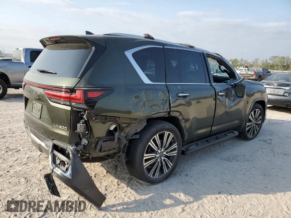 2023 Lexus LX 600 Luxury z VIN JTJGB7CX0P4030724, wystawiony jako Copart lot #75330654 z przebiegiem 17 614 mil mil oraz Szkoda całkowita • Salvage title. Historia ofert i sprzedaży dostępna na DreamBid. Obrazek 3.