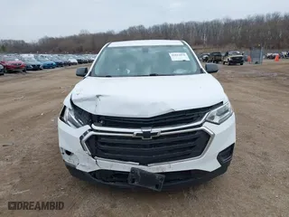 2018 Chevrolet Traverse LS with VIN 1GNERFKW0JJ222542, listed as a IAAI auction lot 41811876 with 104,512 mi miles. Bid and sale history available at carsss.com. Image 13.